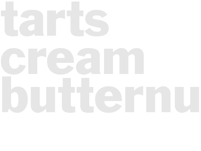 TARTS - CREAM - BUTTERNUT