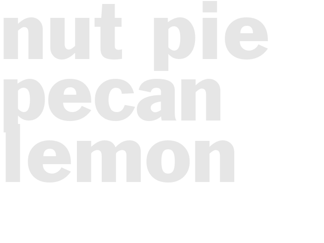 NUT PIE - PECAN LEMON