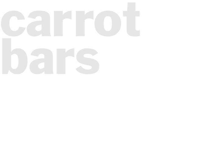 CARROT BARS