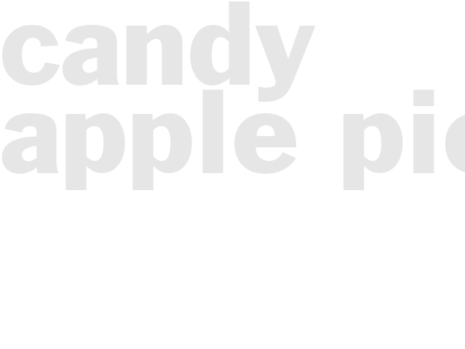 CANDY APPLE PIE
