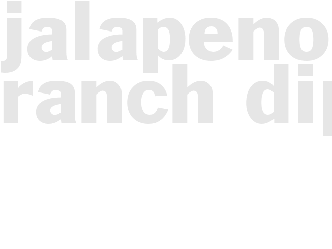 JALAPENO RANCH DIP 
