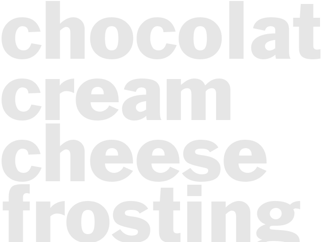 CHOCOLATE CREAM CHEESE FROSTING