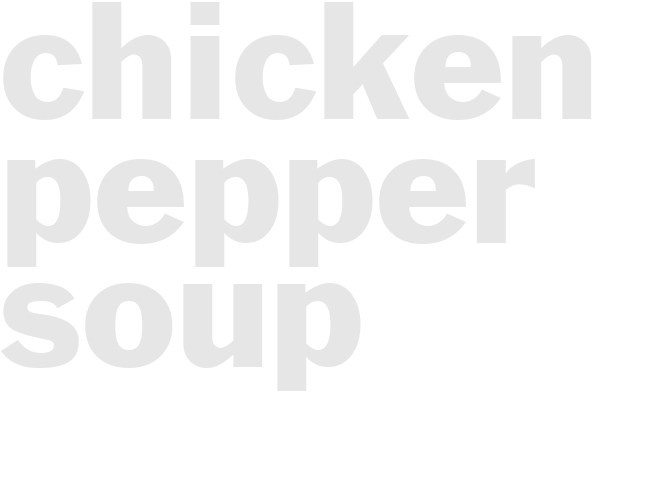 CHICKEN-PEPPER SOUP