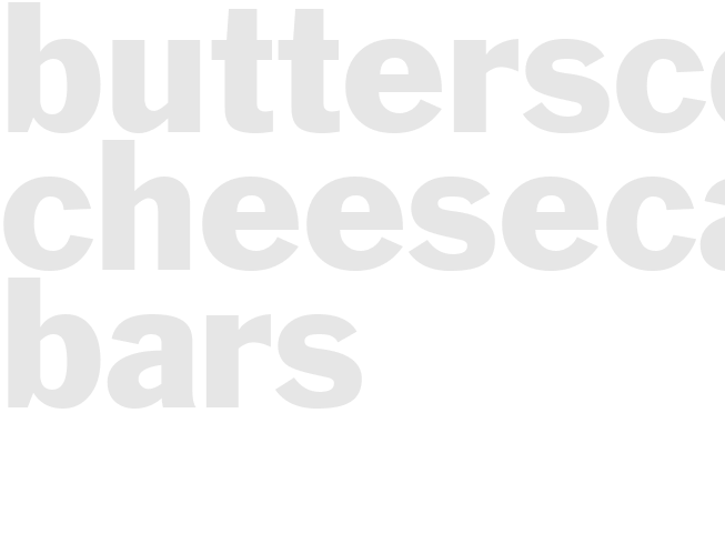 BUTTERSCOTCH CHEESECAKE BARS