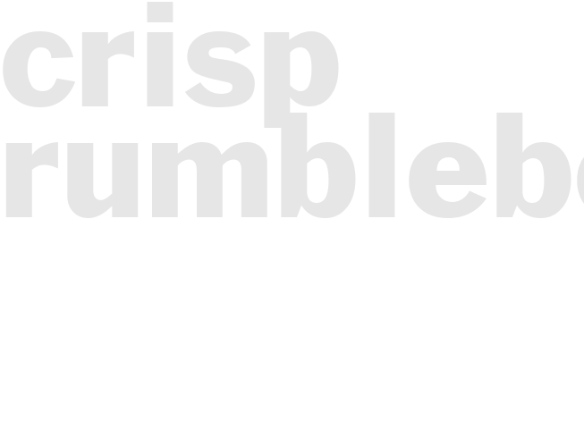 CRISP - RUMBLEBERRY