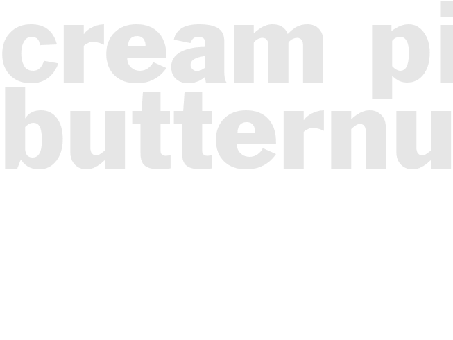 CREAM PIE - BUTTERNUT