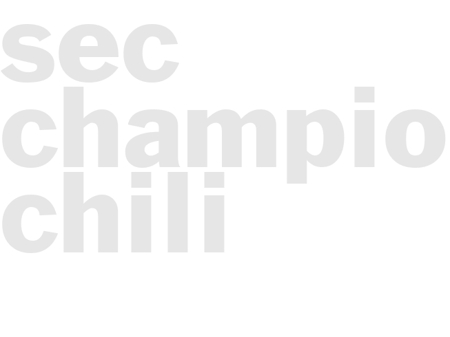 SEC CHAMPIONSHIP CHILI