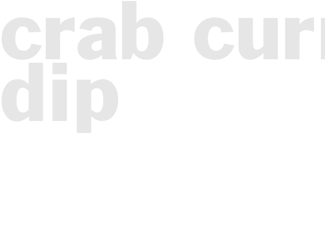 Crab Curry Dip