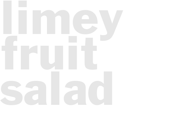 LIMEY FRUIT SALAD