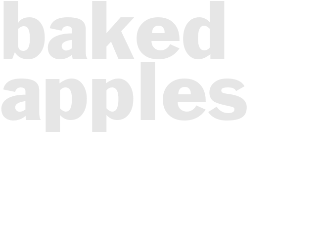 BAKED APPLES