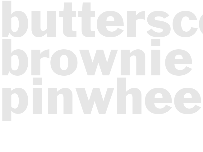 BUTTERSCOTCH BROWNIE PINWHEELS