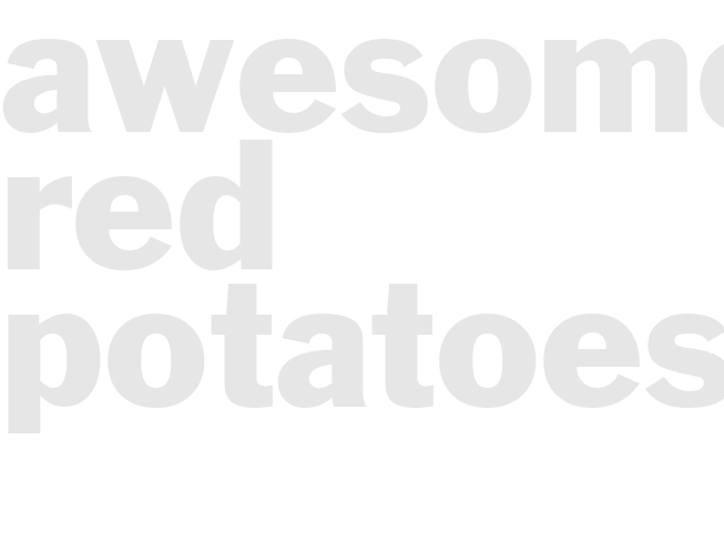 AWESOME RED POTATOES
