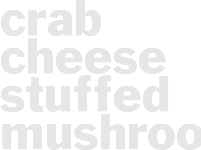CRAB CHEESE STUFFED MUSHROOMS