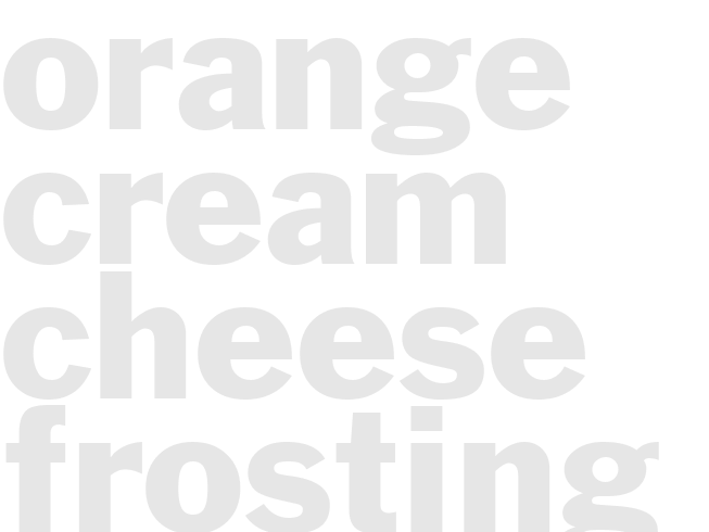 ORANGE CREAM CHEESE FROSTING