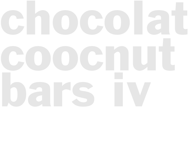 CHOCOLATE COOCNUT BARS IV