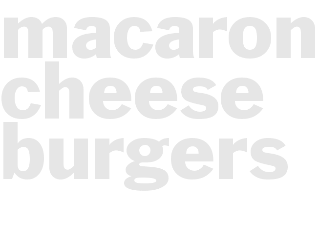 Macaroni & Cheese Burgers