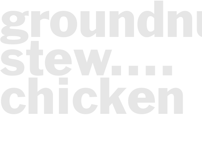 Groundnut Stew....  Chicken