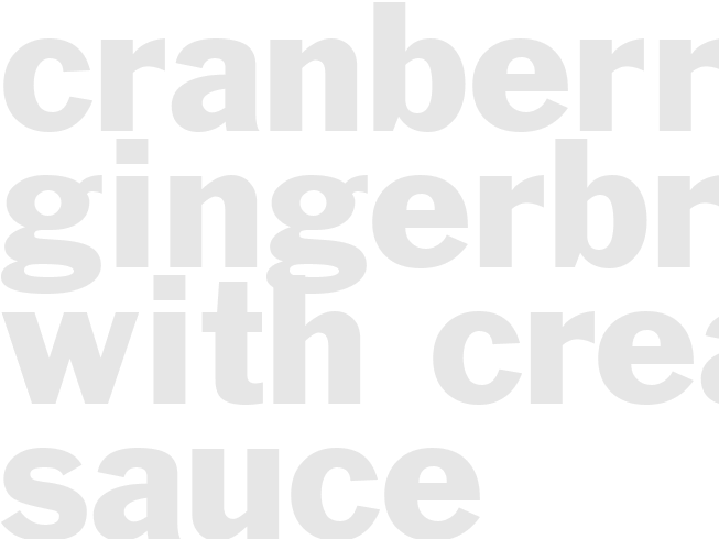 Cranberry Gingerbread with Cream Sauce