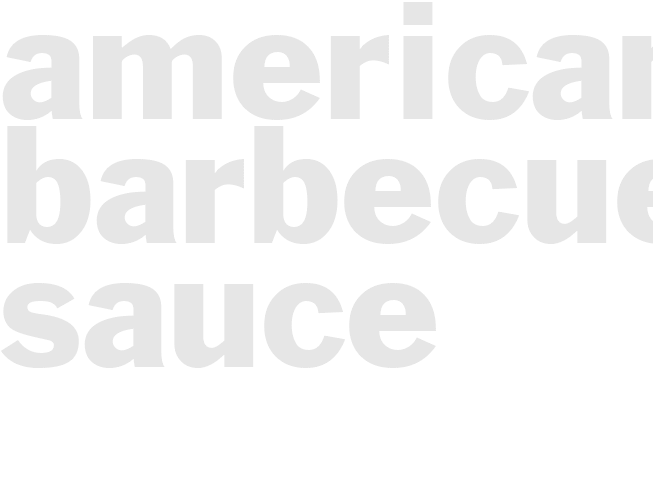 AMERICAN BARBECUE SAUCE