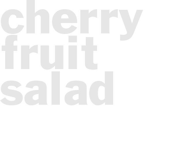 CHERRY FRUIT SALAD