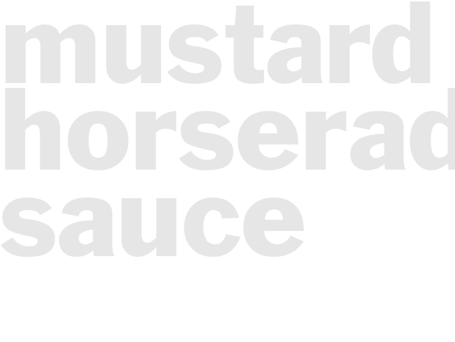 MUSTARD HORSERADISH SAUCE