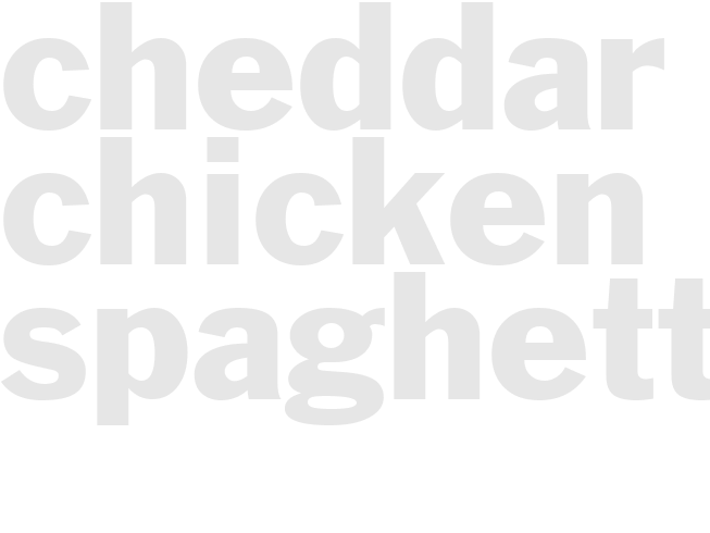CHEDDAR CHICKEN SPAGHETTI