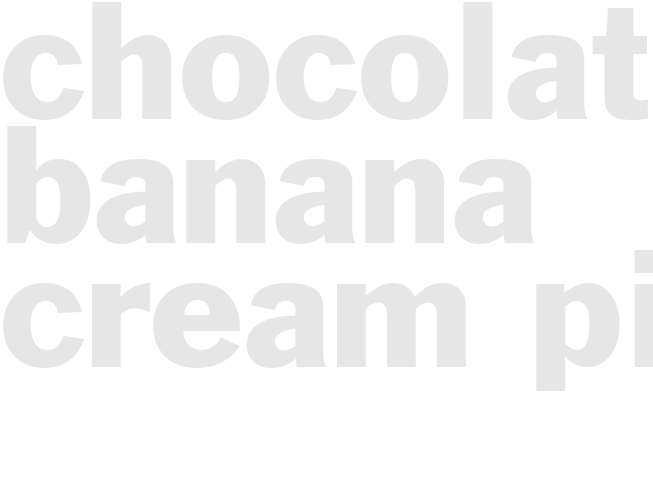 CHOCOLATE BANANA CREAM PIE