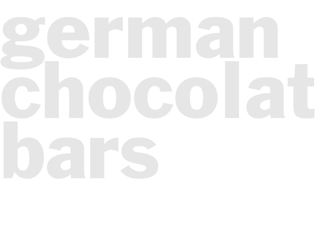 GERMAN CHOCOLATE BARS