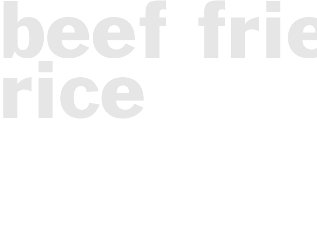 BEEF FRIED RICE