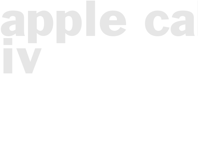 APPLE CAKE IV