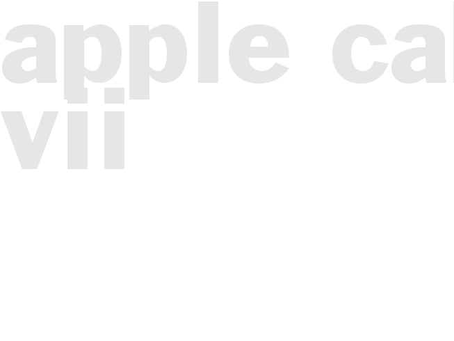 APPLE CAKE VII