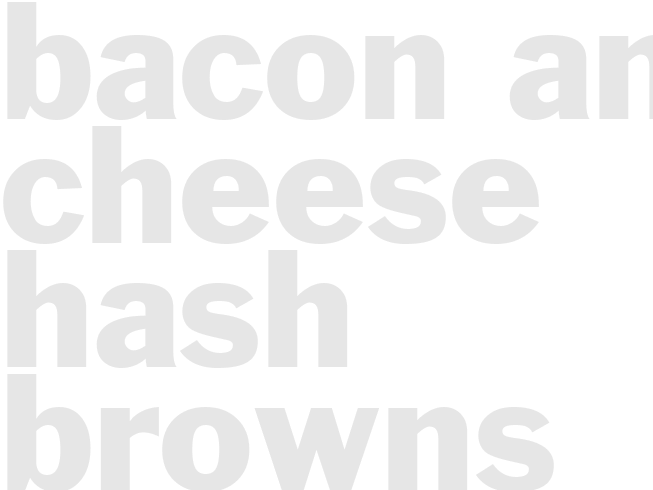 BACON AND CHEESE HASH BROWNS