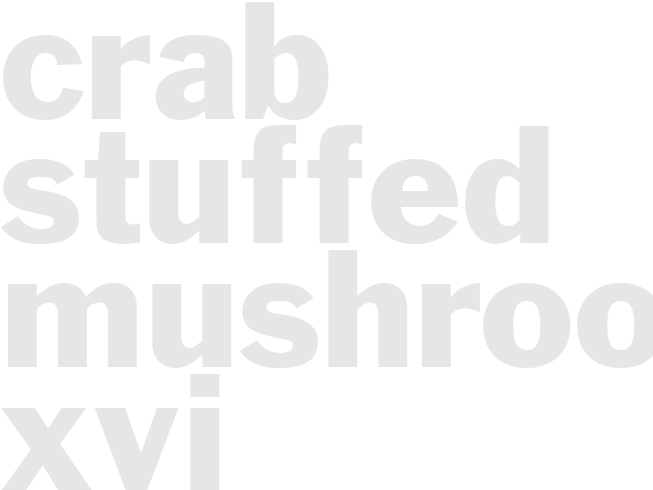 CRAB STUFFED MUSHROOMS XVI