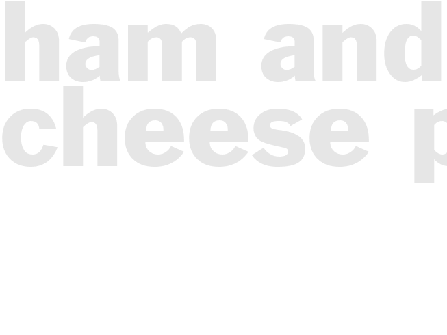HAM AND CHEESE PIE