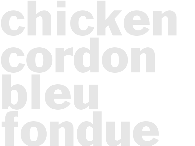 CHICKEN CORDON BLEU FONDUE