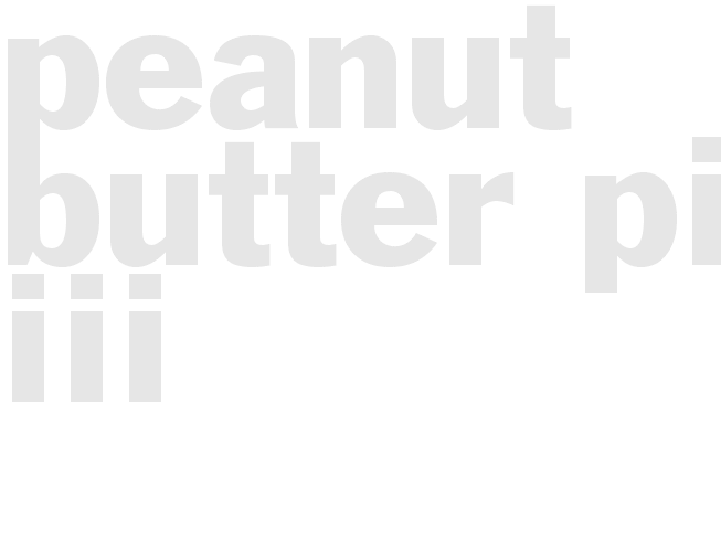 PEANUT BUTTER PIE III