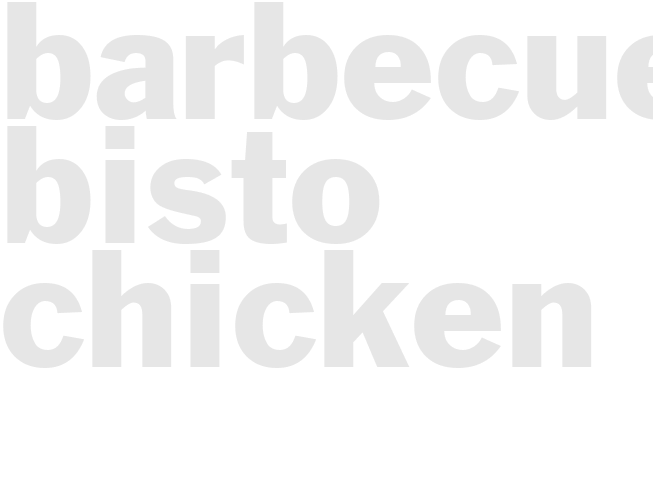 BARBECUED BISTO CHICKEN