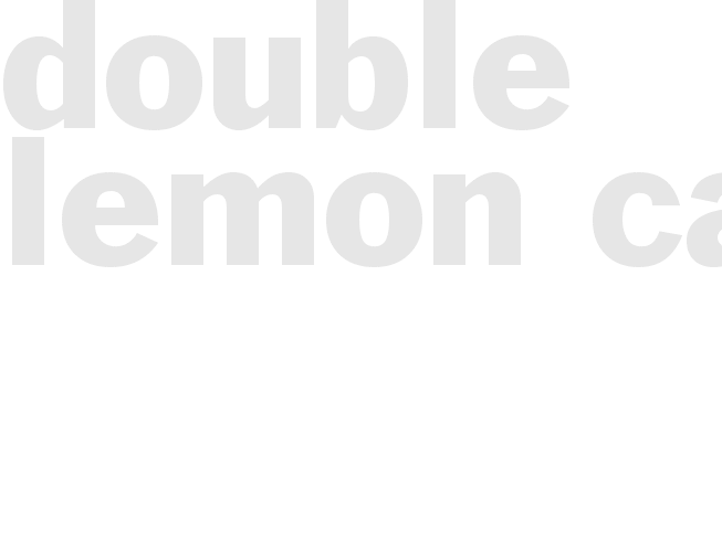 DOUBLE LEMON CAKE