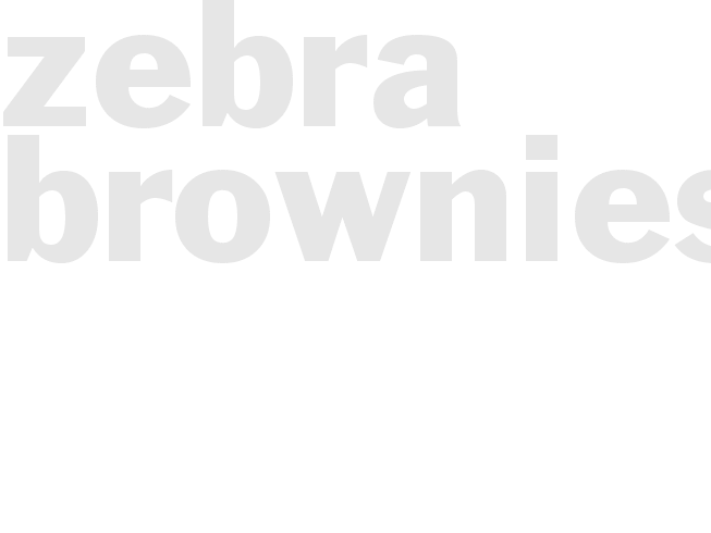 ZEBRA BROWNIES