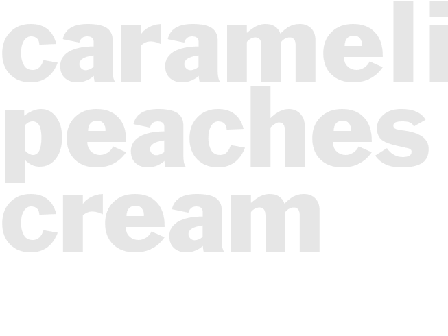 CARAMELIZED PEACHES CREAM
