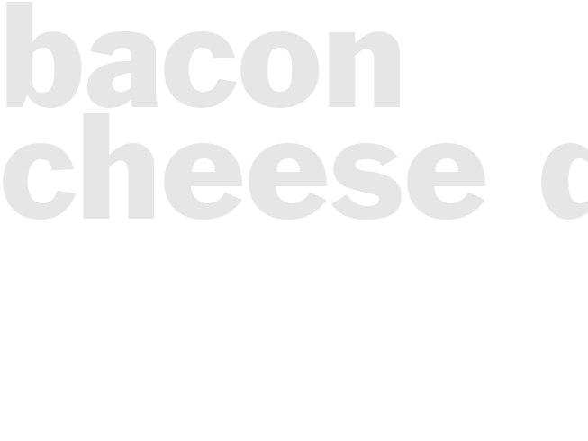 BACON-CHEESE DIP 