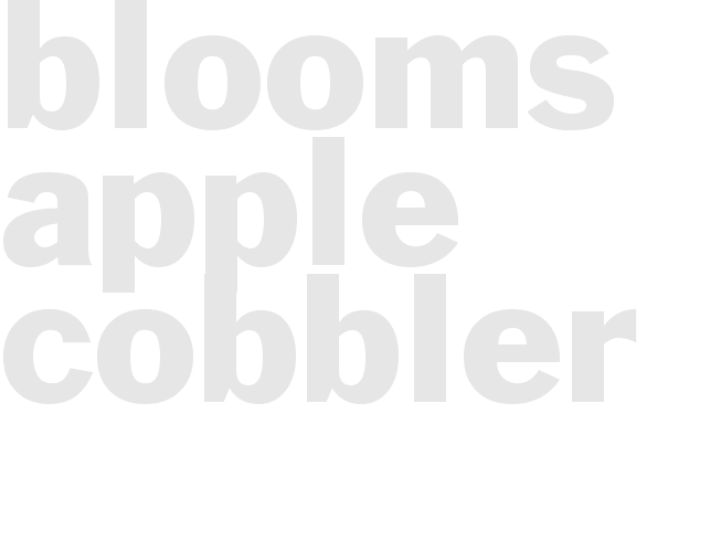BLOOMS APPLE COBBLER  