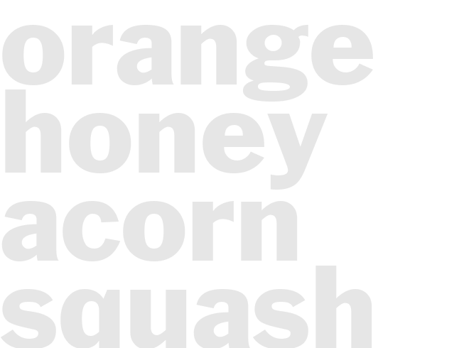 ORANGE-HONEY ACORN SQUASH