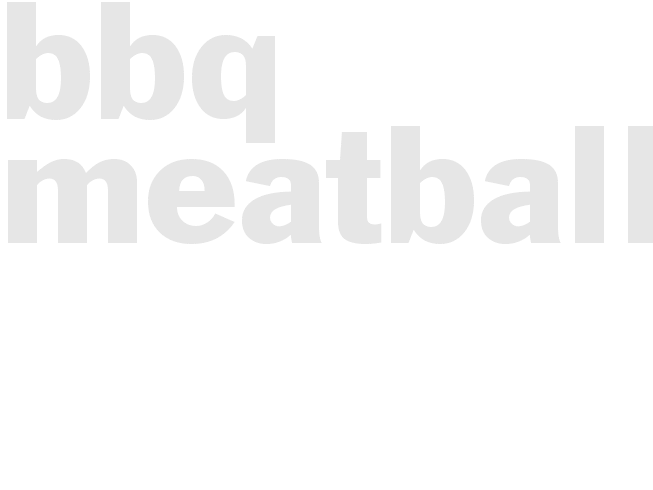 BBQ MEATBALLS
