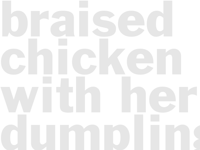 BRAISED CHICKEN WITH HERB DUMPLINGS