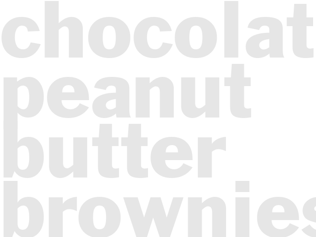 CHOCOLATE PEANUT BUTTER BROWNIES