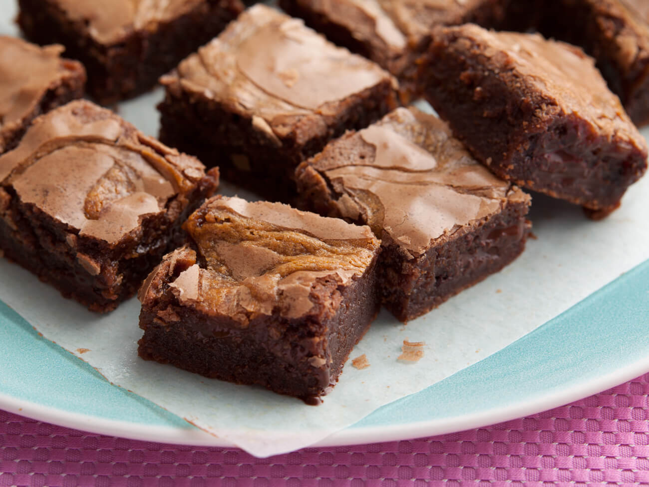 Peanut Butter Caramel Swirled Brownies