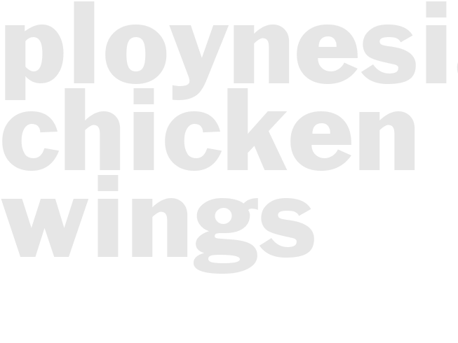 PLOYNESIAN CHICKEN WINGS