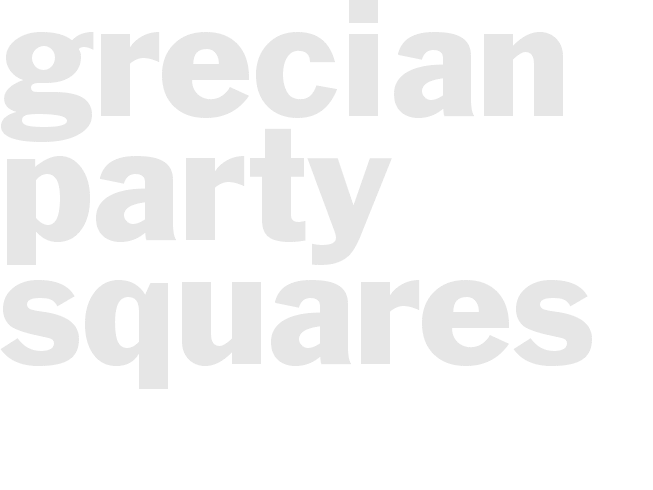 Grecian Party Squares