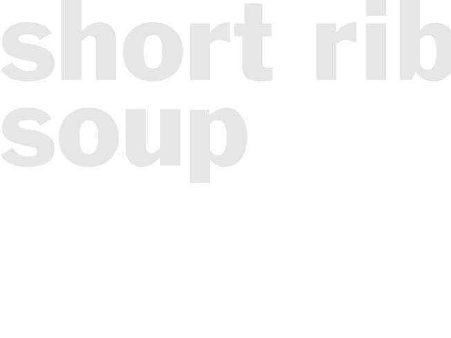 Short Rib Soup